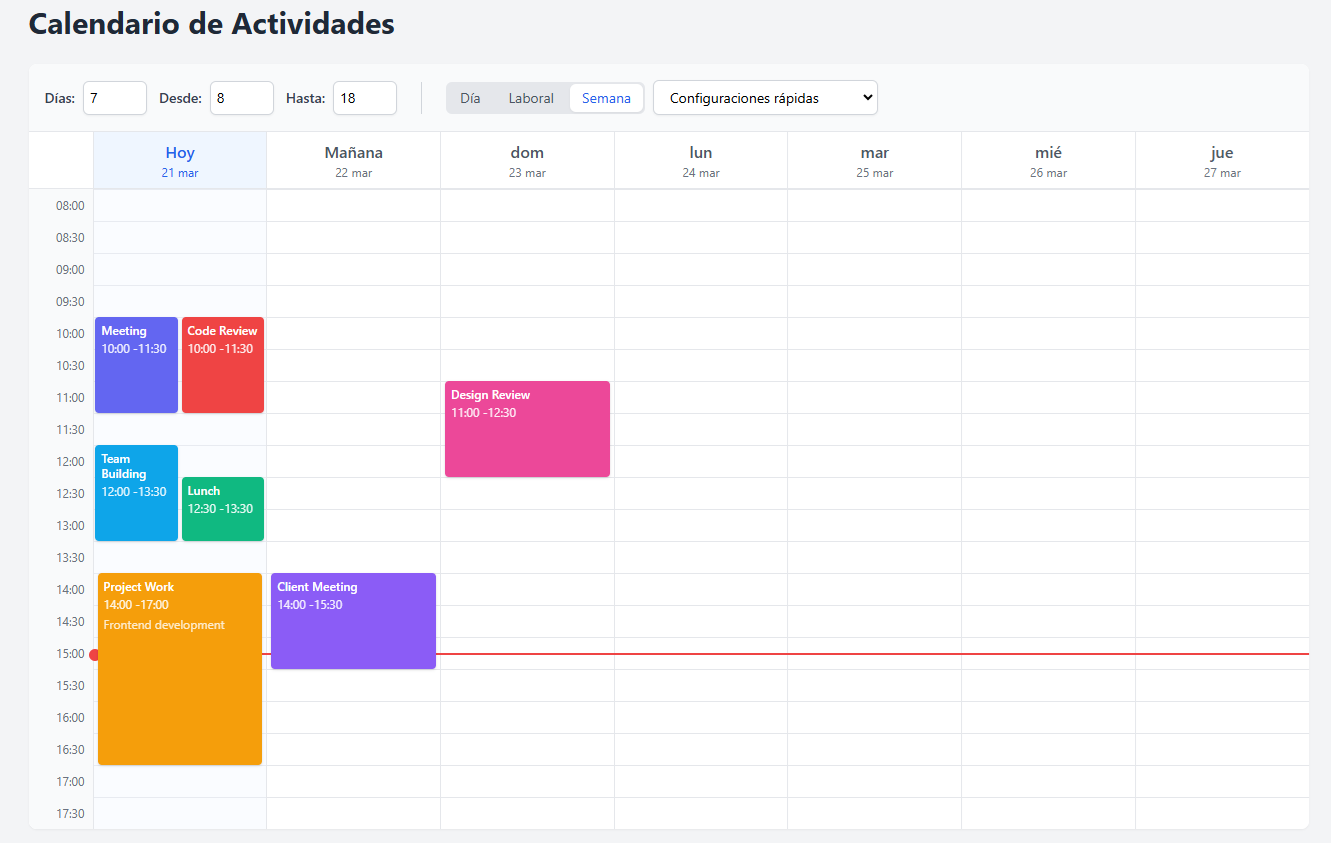 Activity Calendar